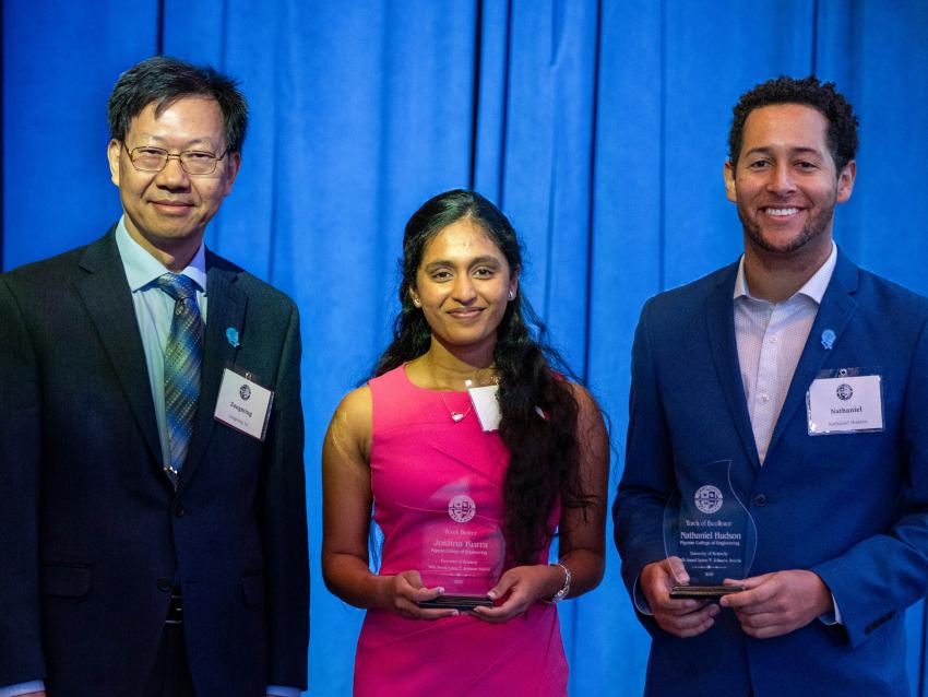 CS Department Chair Joshna and Nathanial